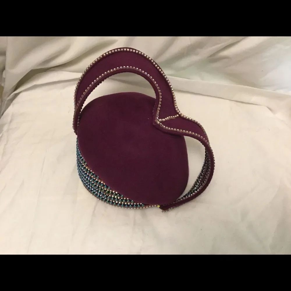 Jack McDowell Connell hat purple beaded weddings